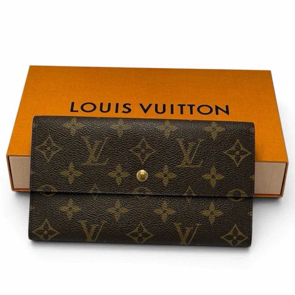Louis Vuitton International Tri-fold Wallet Monogram M61217 box TH1927