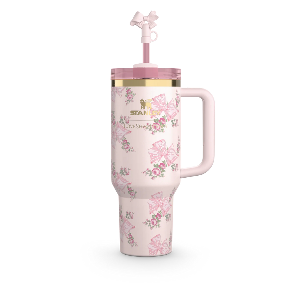 The Stanley x LoveShackFancy Holiday Quencher | 40 OZ – Pink