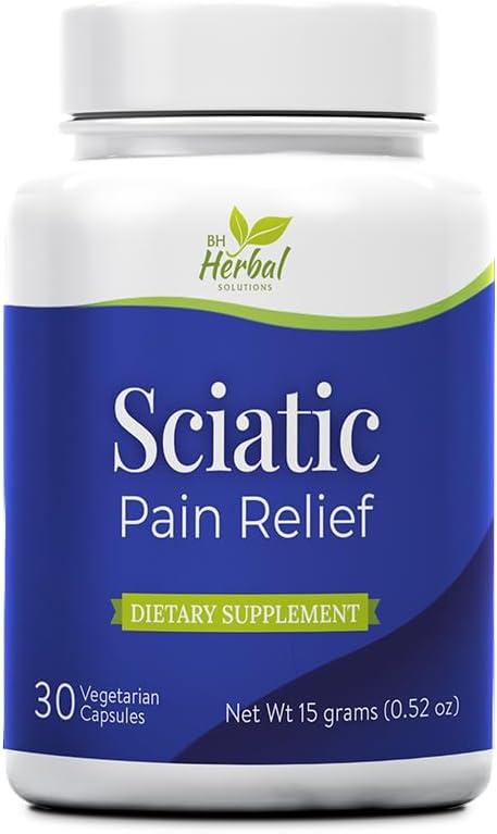 Sciatic Nerve Health Support – Herbal Supplement for Nerve Function and Comfort, 100% Natural and Herbal