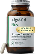 ALGAECAL Plus Calcium Supplement for Bone Density, with D3 K2, 120 Caps