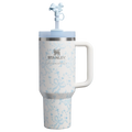 Stanley x LoveShackFancy Holiday Quencher H2.0 – 40 OZ, Coquette Bow Winter Ice