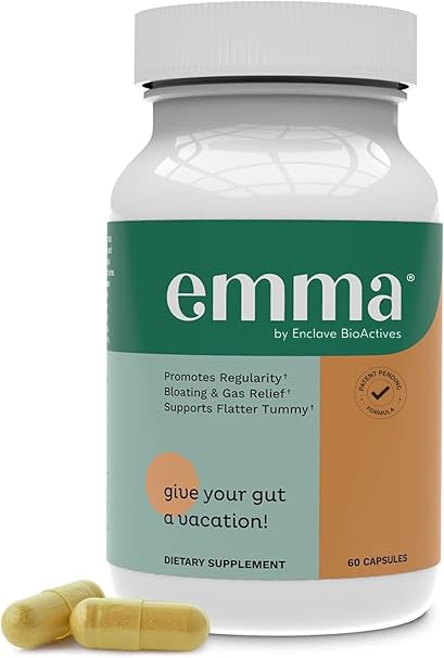 Emma Gut Health – Digestive Support & Probiotic Supplement, 60 Capsules