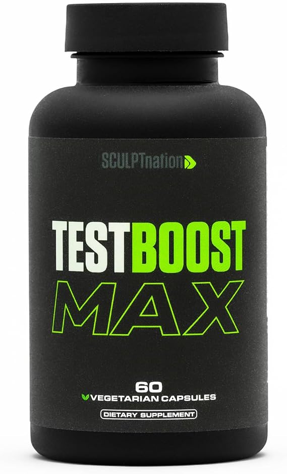 Sculpt Nation Test Boost Max – Men’s Testosterone & Performance Support, 60 Capsules