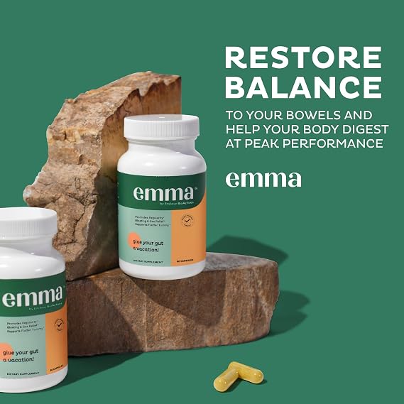 Emma Gut Health – Digestive Support & Probiotic Supplement, 60 Capsules