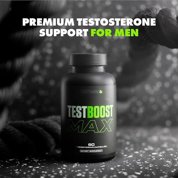 Sculpt Nation Test Boost Max – Men’s Testosterone & Performance Support, 60 Capsules