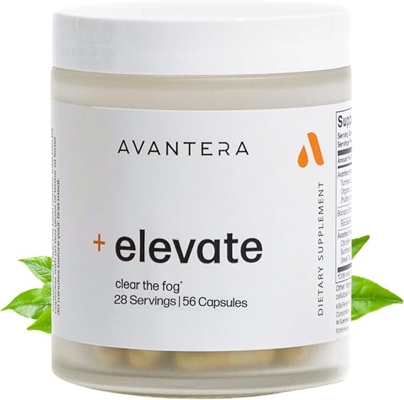 Elevate Nootropic Supplement – Memory & Focus Support, 56 Count