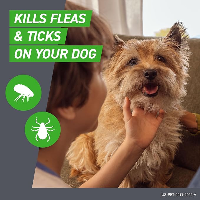 Frontline Plus for Dogs Large Dog (45 to 88 pounds) Flea and Tick Treatment, 6 Doses