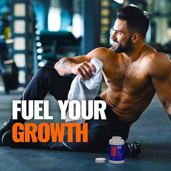 TestoFuel T-Booster for Men – 120 Tablets, Testosterone & Muscle Support