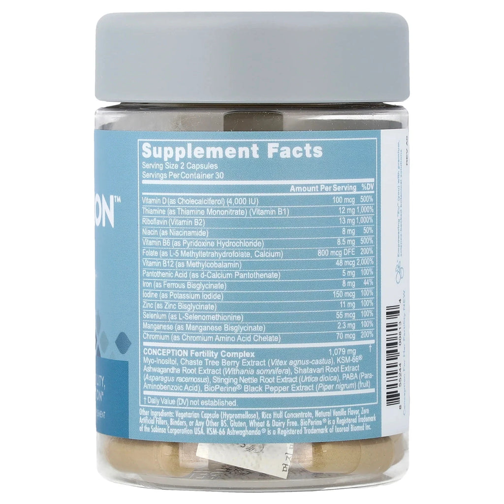 Eu Natural CONCEPTION Female Fertility Prenatal, 60 Vegetarian Capsules