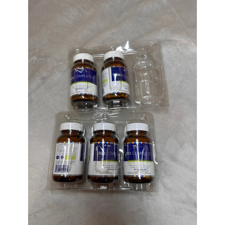 Gundry MD Bio Complete 3 Prebiotic Probiotic Postbiotic Lot of 5 Bottles 60ct