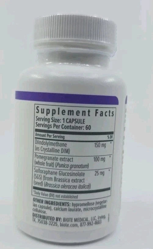 Biote Nutraceutical - DIM SGS+, Hormone + Detox - 60 Capsules