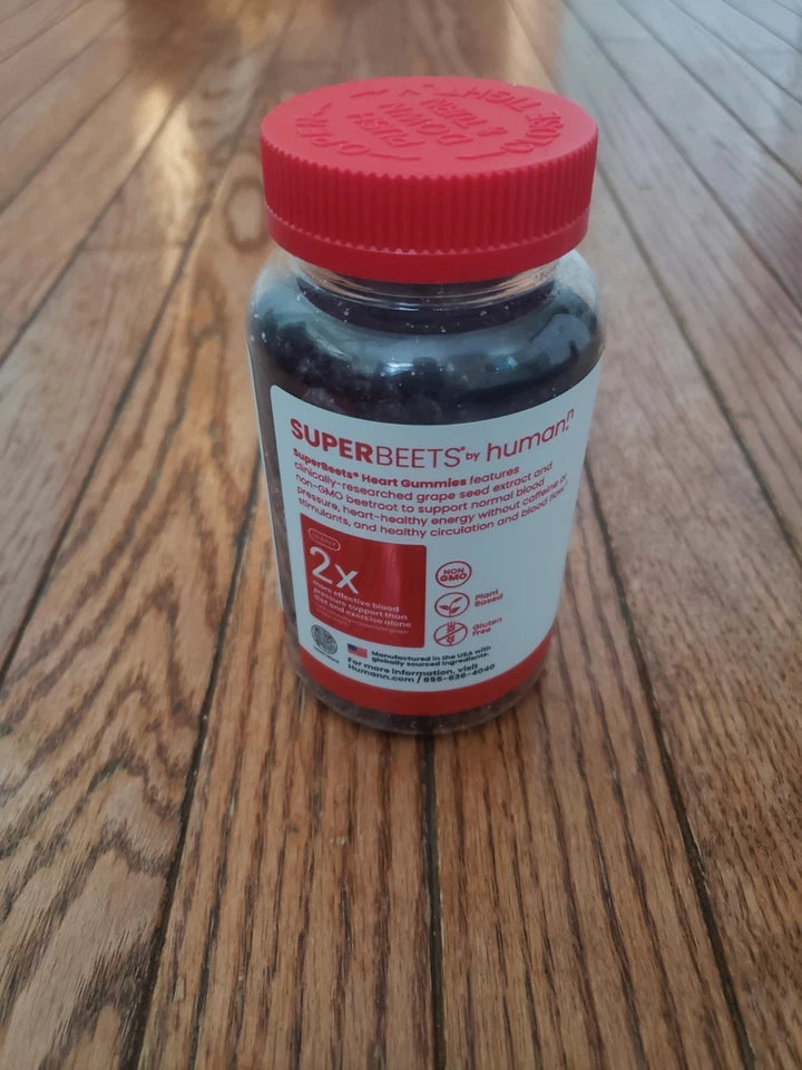 HumanN Super Beets Strawberry Gummies 60 Ct Blood Pressure