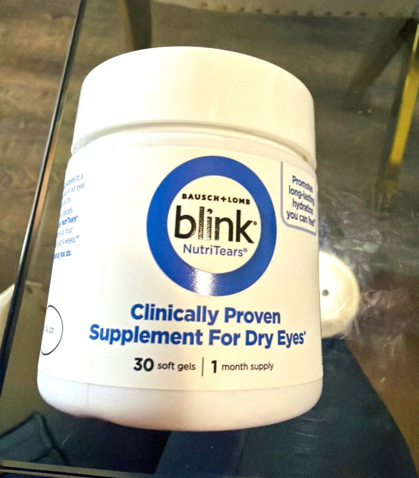 Bausch + Lomb blink NutriTears Dry Eye Supplement Softgels 30 Ct