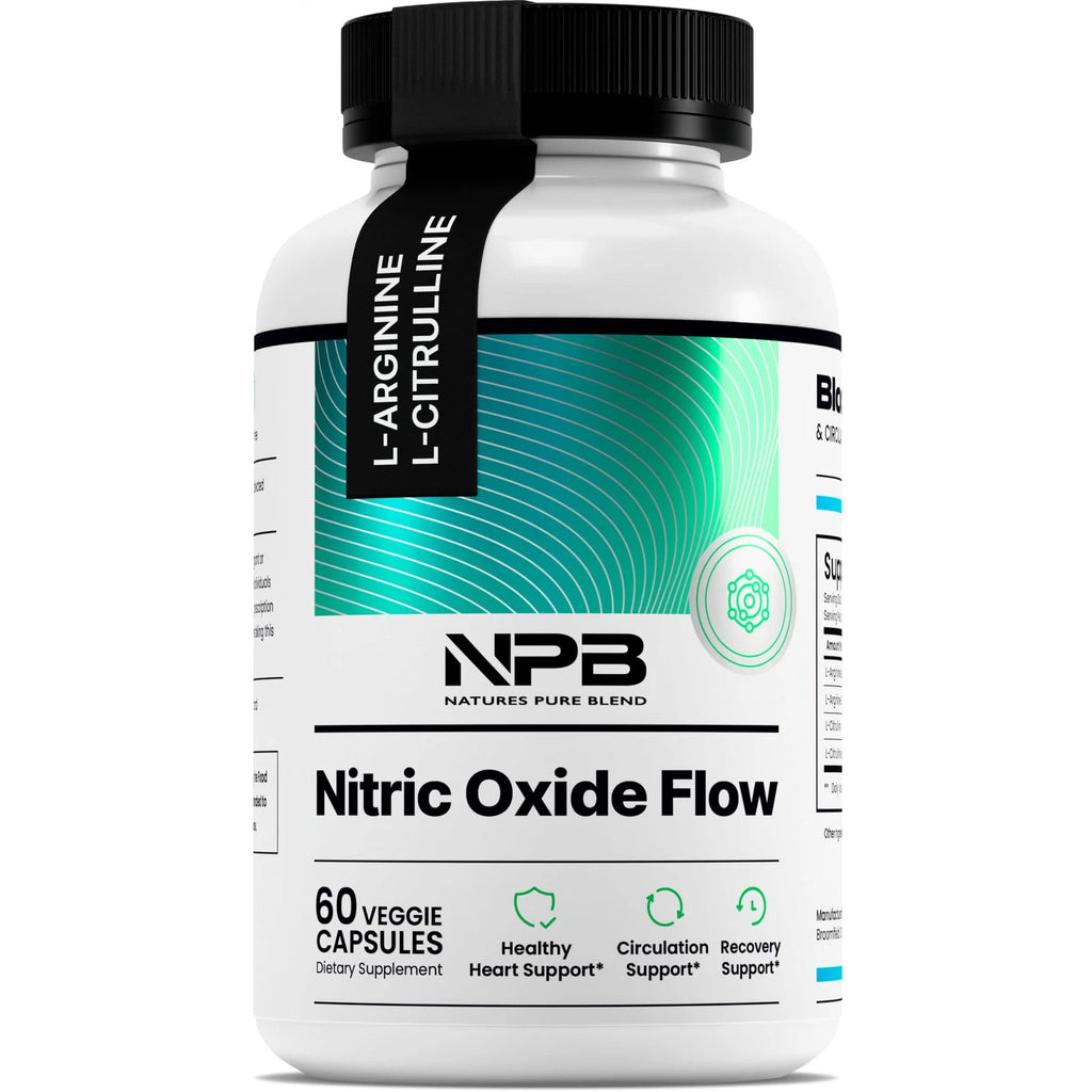 Nature's Pure Blend Nitric Oxide Supplement L-arginine and L-citrulline Vitamin Capsule - NPB-001