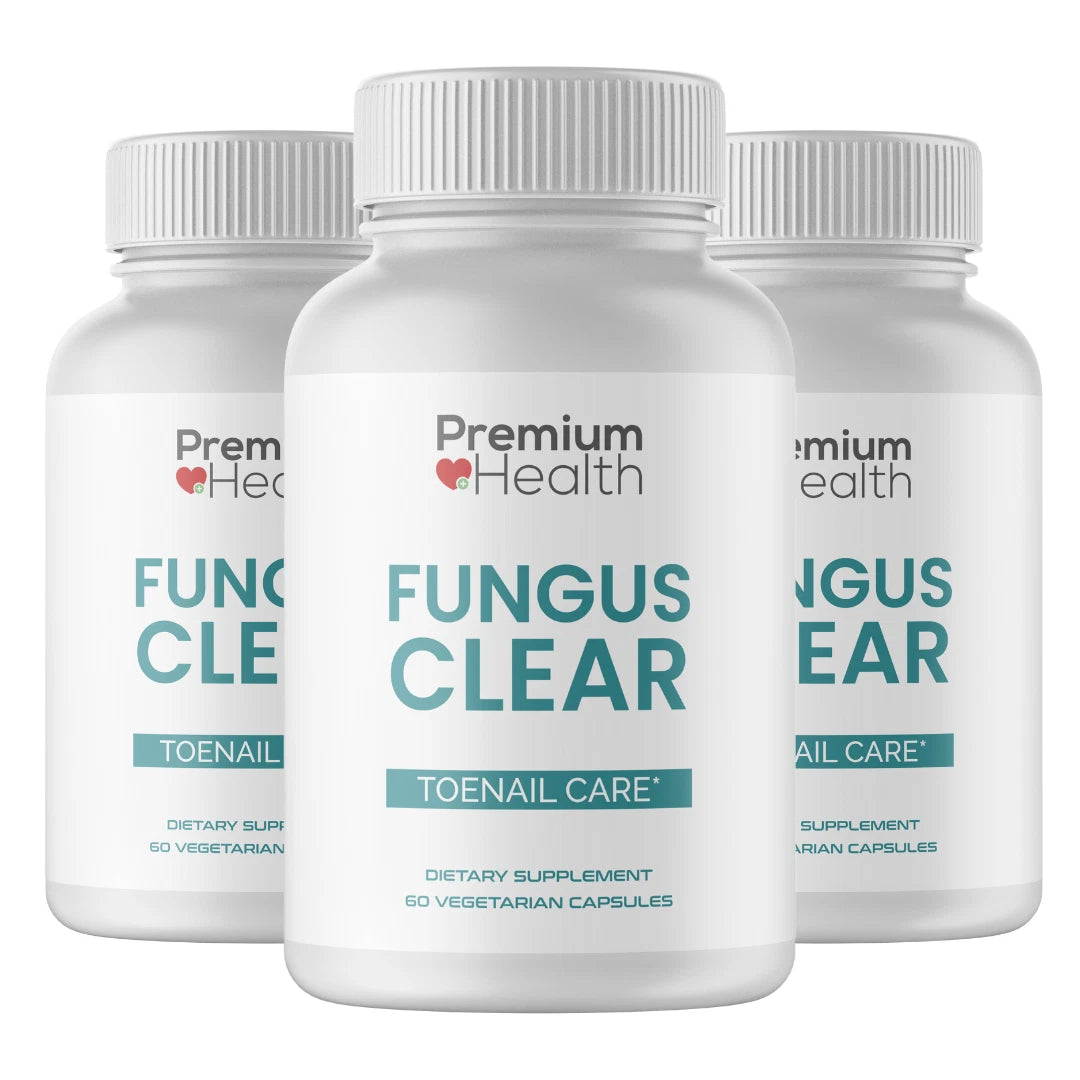 3 Bottles FUNGUS CLEAR Premium Health Toenail Treatment Eliminator 60 Capsules