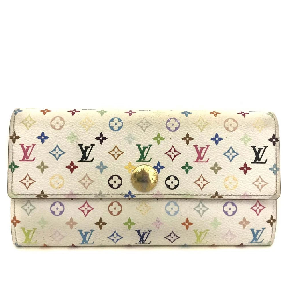 EGA Louis Vuitton Monogram Multicolor Portefeiulle Sarah Long Wallet/6CH0195