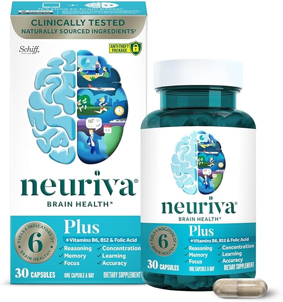 Schiff Neuriva Plus Fast-Acting Brain Performance Capsules - 30 Count