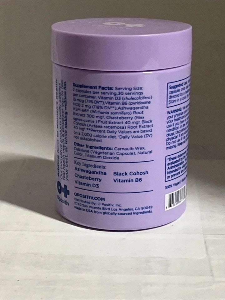 O Positiv malesO Vitamin malesopause for 60 VegCaps