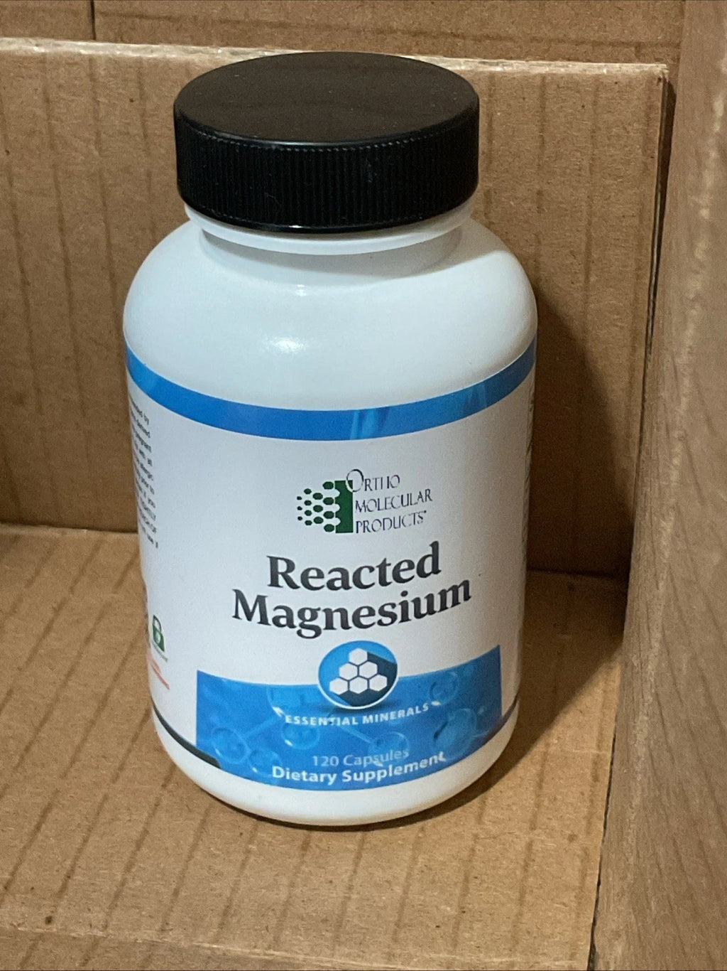 Ortho Molecular Products Reacted Magnesium 120Capsules