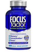 Focus Factor Brain Supplement Memory Concentration Multivitamin 180 Tablets