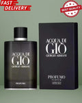 Black Giorgio Armani Aqua Di Gio Profumo Eau De Perfume 4.2oz Spray for Men