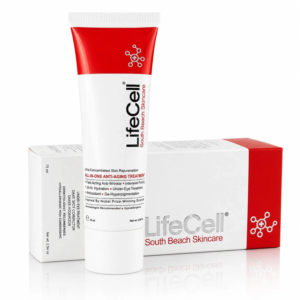 LifeCell South Beach Skincare All In One Anti-Aging Treatment - 2.54 oz