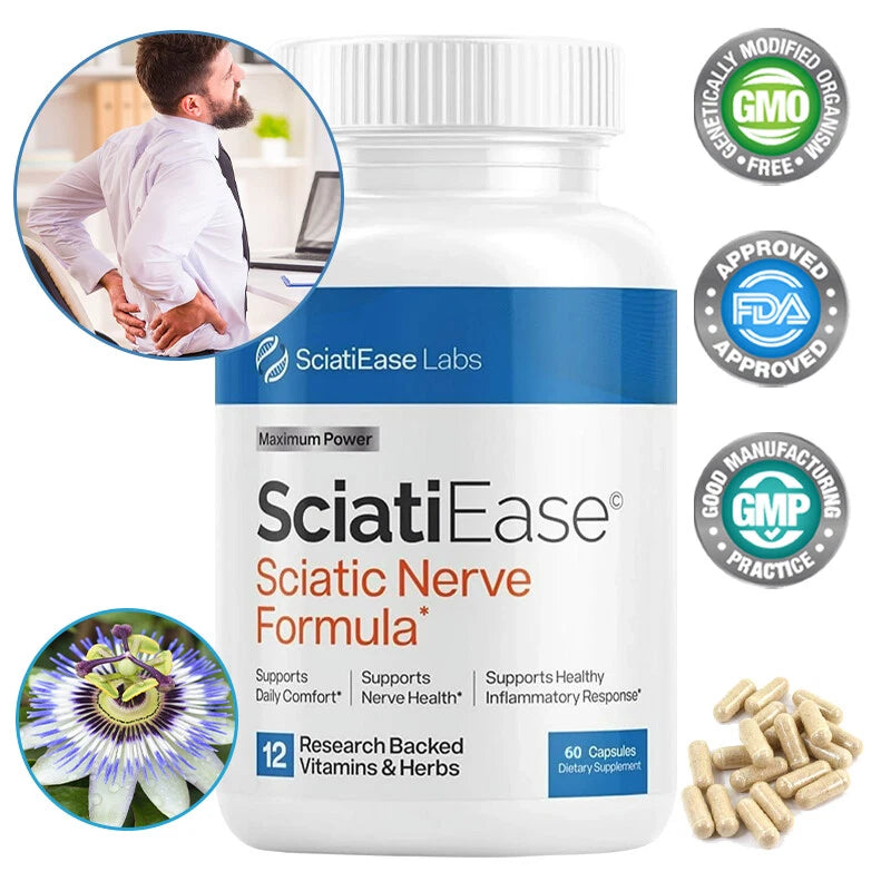 Sciatic Ease Nerve Formula - Nervous System Health, Antioxidant