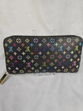 Louis Vuitton Murakami Black Zippy Wallet