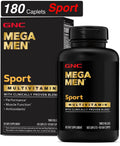 GNC Mega Men Sport Multivitamin 180 Caplets Muscle Function Performance New