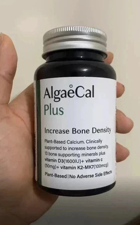 AlgaeCal Plus 120 Veggie Capsules Plant-Based Calcium Supplement FreeShiping