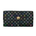 LOUIS VUITTON Portefeuille Sarah Long Wallet M93533 Black Monogram Multicolore