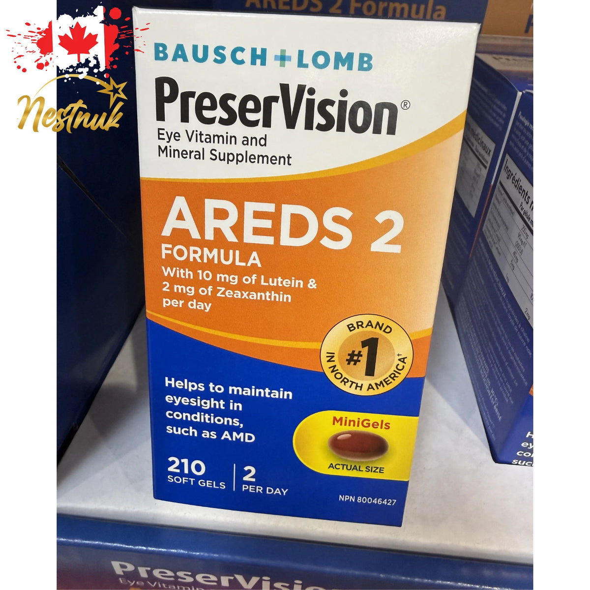 PreserVision AREDS 2 Eye Vitamin Mineral Supplement 210 Softgels