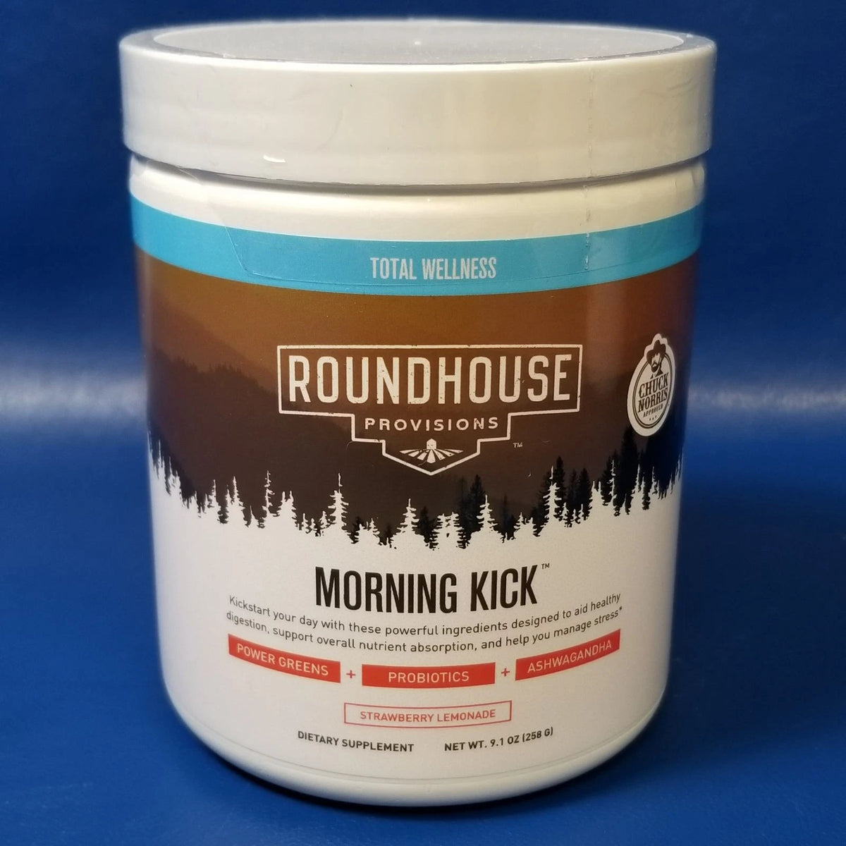 Roundhouse Provisions Morning Kick Strawberry Lemonade Greens Probiotics 9.1oz