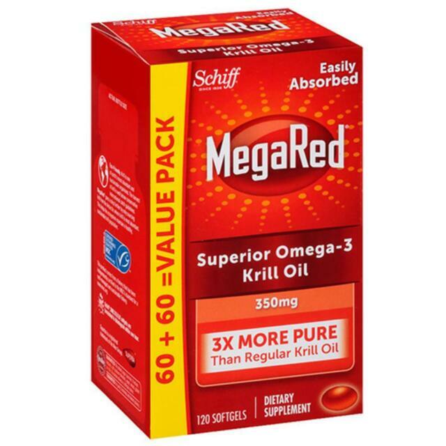 Schiff MegaRed Omega-3 Krill Oil Softgels -120 Count