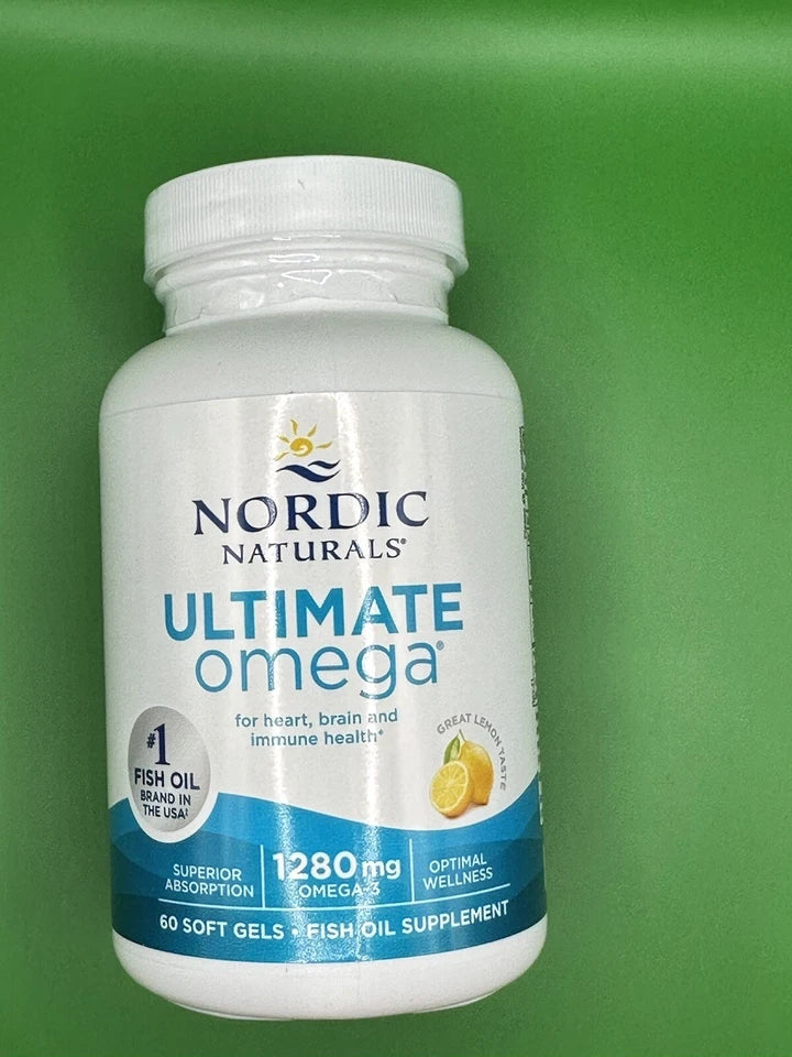 Nordic Naturals Ultimate Omega - 1280mg Omega-3 Fish Oil 120 Soft Gels ￼