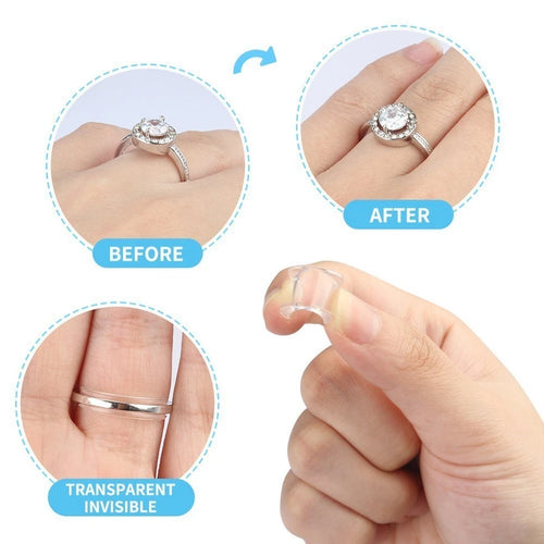 1 Invisible Ring Adjuster 8pcs Jewelry Accessory Size AdjustmentLight and Thin