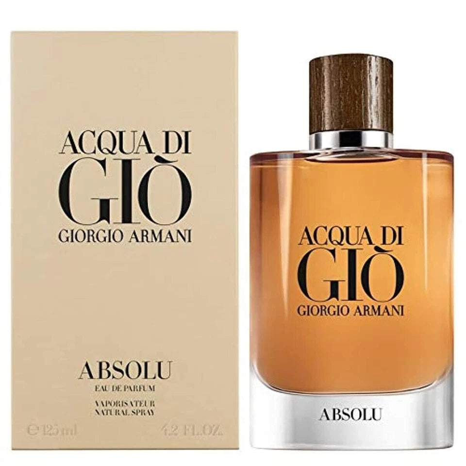 Armani Acqua di Gio Absolu 125ml / 4.2 oz EDP Spray Men Rare Discontinued
