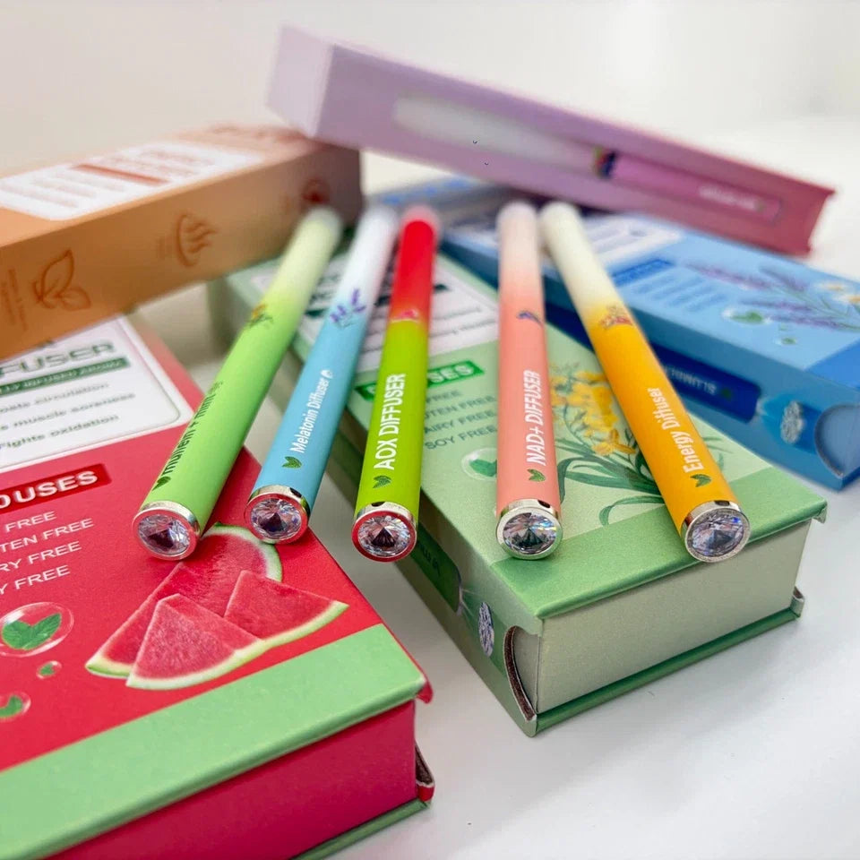Rixe Herbal Aromatherapy Diffuser pen | Energy, Lung Cleanse, Calm, Natural Oils